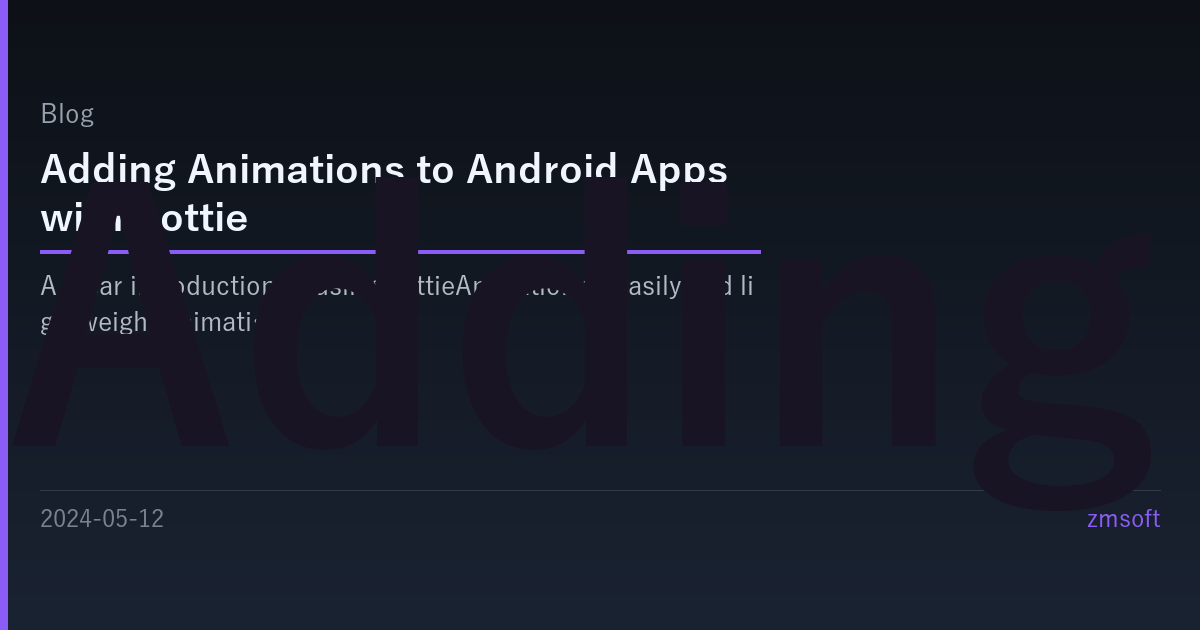 Ajouter des animations aux applications Android avec Lottie