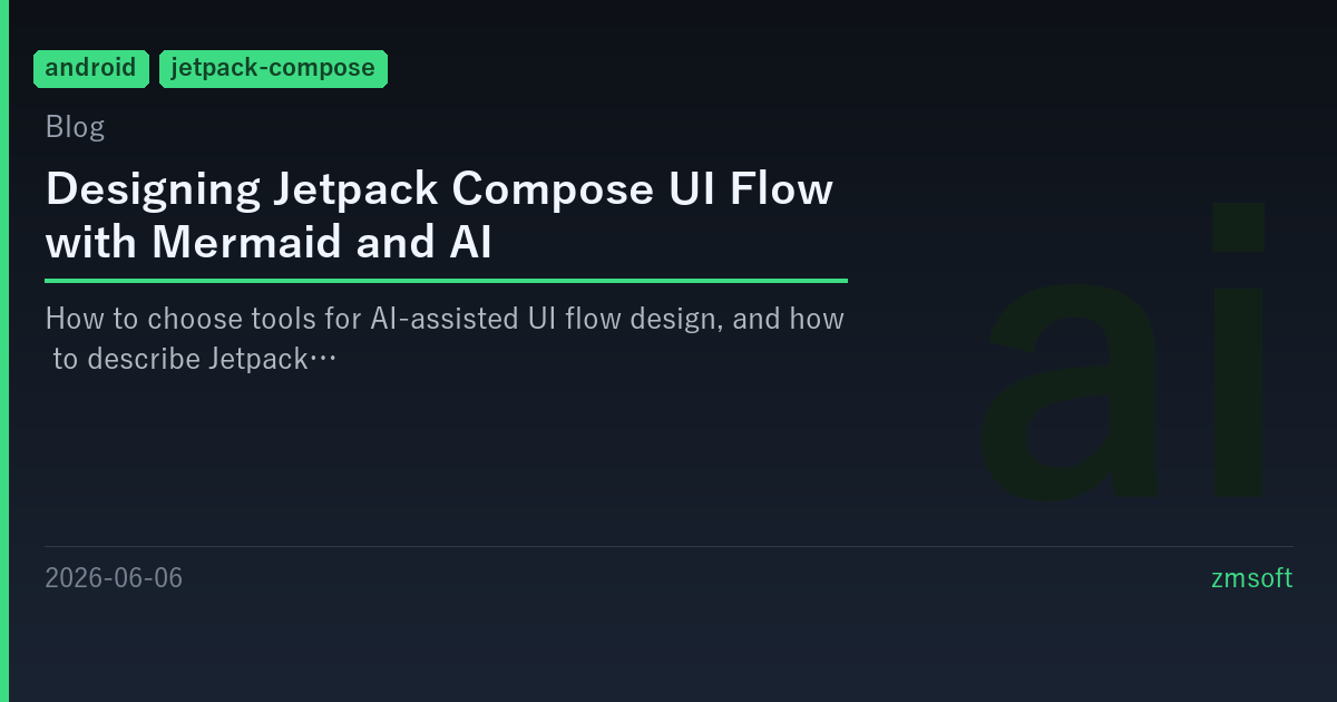 Conception du flux UI Jetpack Compose avec Mermaid et l'IA